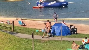 Vlak bij het strand