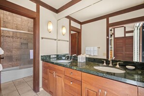 Shower, hair dryer, towels, soap - Spacious, updated 2BD/2BA condo close to beaches! (Koloa)