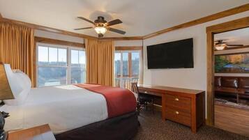 In-room safe, desk, laptop workspace, iron/ironing board