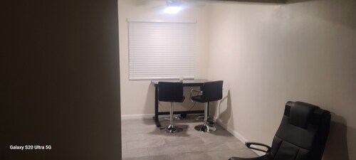 A cozy place with a wheelchair accessible shower and adjustable beds