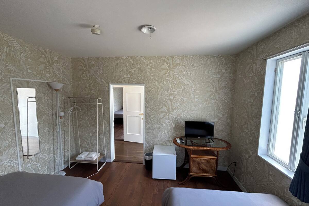 Habitación con 2 camas individuales, vista a la montaña | Wifi gratis