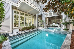 A heated pool - Camp District Luxury | Private Courtyard Pool | Electric Cart | Beach Club Access (Santa Rosa Beach)