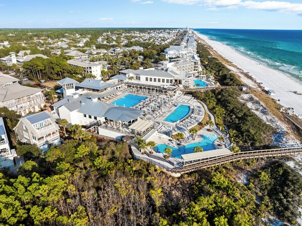 Exterior - Camp District Luxury | Private Courtyard Pool | Electric Cart | Beach Club Access (Santa Rosa Beach)