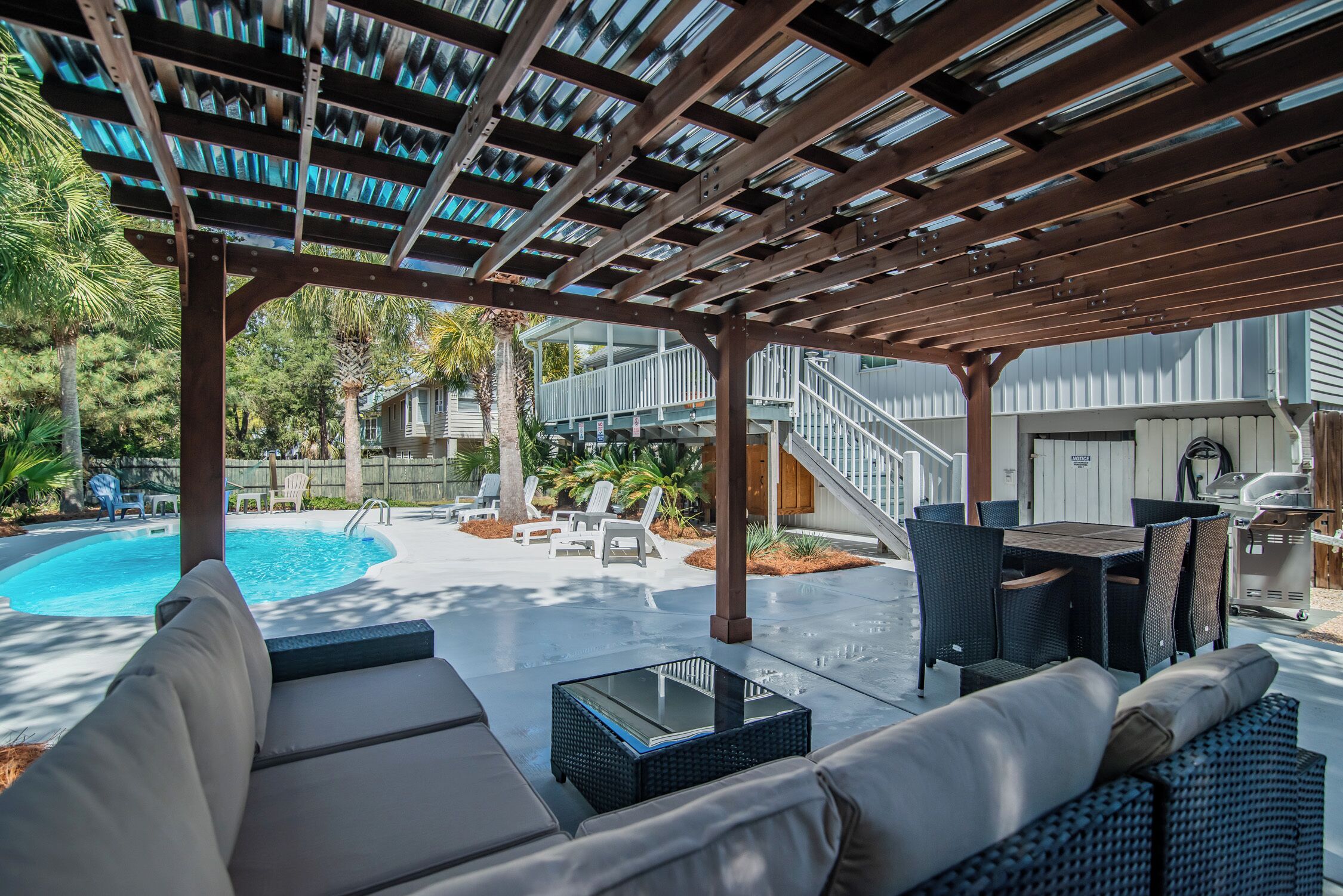 Poolside Pergola