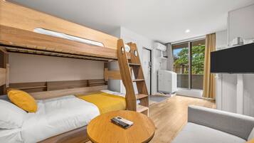 Basic Apartment, Balcony, City View | Individually decorated, individually furnished, blackout drapes