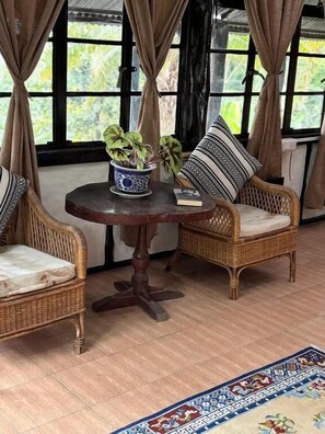 Standard Double Room, 1 Queen Bed, Balcony, Valley View | Free WiFi, bed sheets