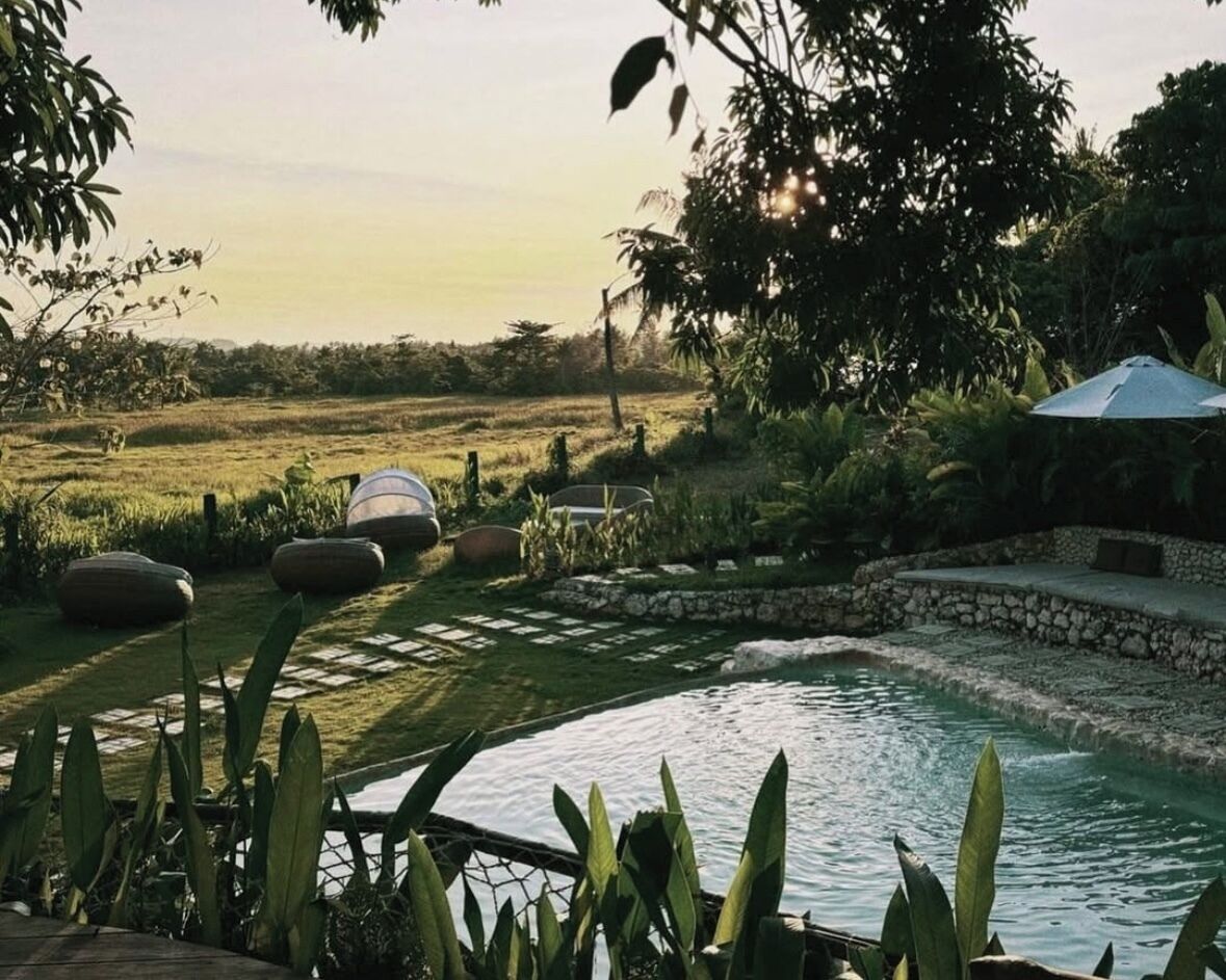 2 개의 야외 수영장