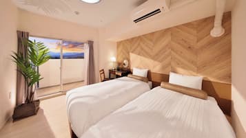 公寓客房, 海景 | 遮光窗簾/窗簾、隔音、免費 Wi-Fi