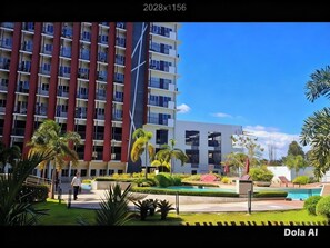 Leilighet, 1 soverom, røyk, terrasse | Eksteriør