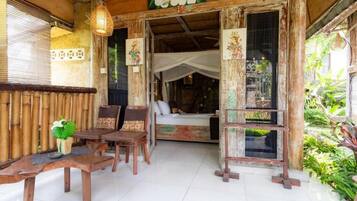 Bungalow, 2 chambres, fumeur | Terrasse/patio