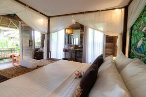 Room, 1 Bedroom, Smoking, Garden View | 1 bedroom - Room-wooden Bungalow - 10 Minute From Ub (Ubud)