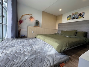 Lyxhus - utsikt mot bergen