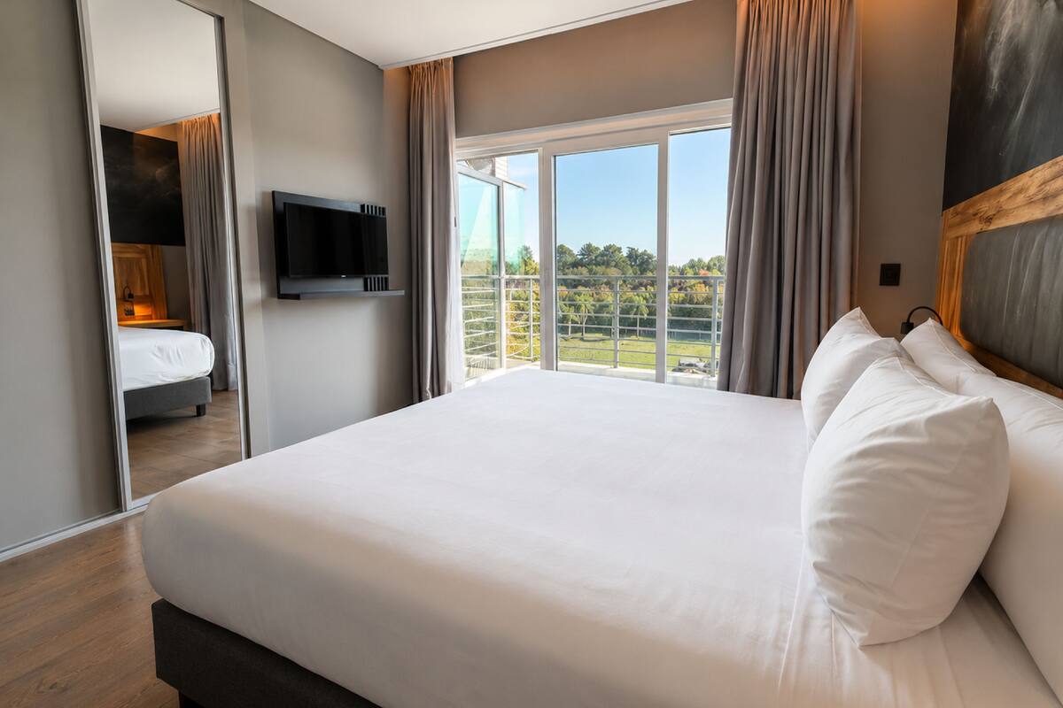 Suite - 1 kingsize-seng med sovesofa - ikke-ryger | Minibar, pengeskab på værelset, skrivebord, mørklægningsgardiner