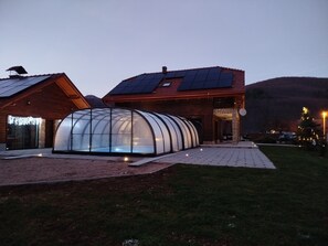 Villa | Pool | Indoor pool, outdoor pool - Villa Brusiana With Covered Heated Pool (Gospic)