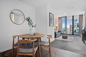Interior - 2-Bed High-Rise Apartment with Pool & Gym (Melbourne)