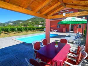 House | Balcony - Stunning Holiday Home Near Adriatic Sea (Vrgorac)