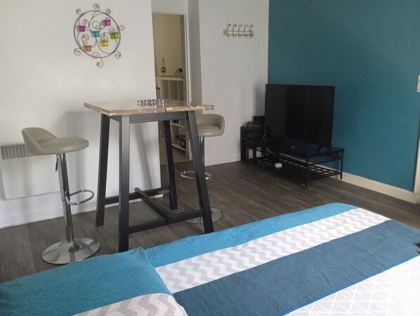 1 makuuhuone, vuodevaatteet