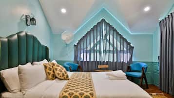 Blackout drapes, iron/ironing board, free WiFi