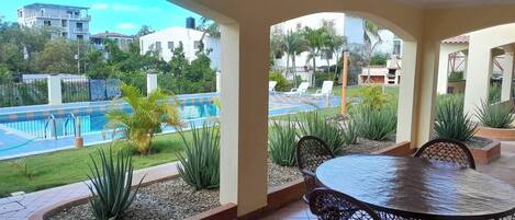 Apartment, 1 Bedroom, Smoking, Terrace | Pool | Outdoor pool
