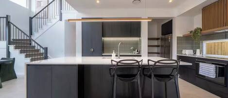 Microwave, oven, stovetop, dishwasher