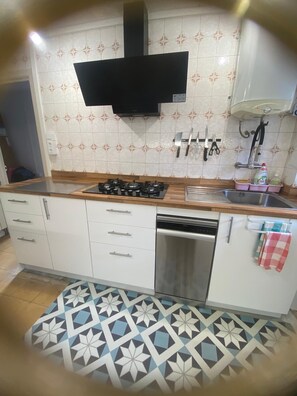 Microondas, horno, placa de cocina, lavavajillas