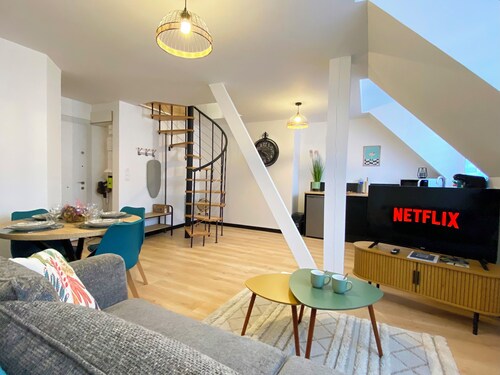 Duplex chaleureux au cœur de la ville