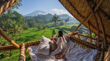 Exclusive Villa, 1 King Bed, Balcony, Garden View | Free WiFi, bed sheets