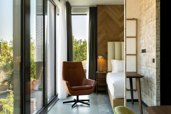 Soak in morning light from the window-side reading chair.