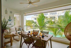 Dining - Luxury Beachfront 2BR Retreat | AquaEsmeralda (Dominicus)