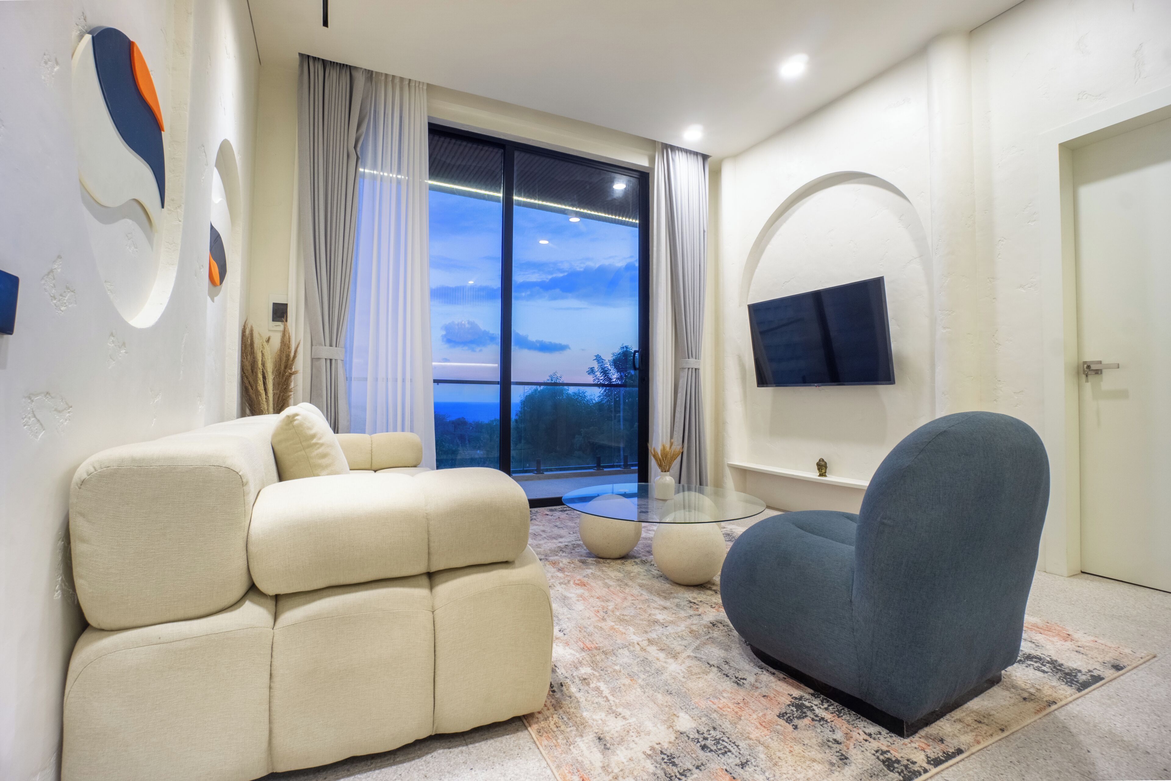 Comfort Apartment, Ocean View | Living area