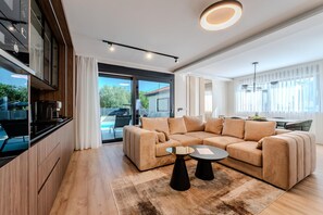 Villa | Living room - Privlaka Coastal Villa With Sauna (Privlaka)