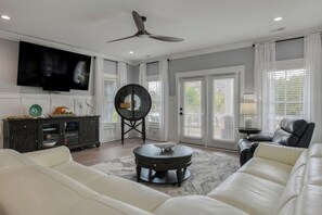 Smart TV - All Aboard Beach House - 5 Bedroom, Private Pool, Elevator, and Dog-Friendly! (Garden City Beach)