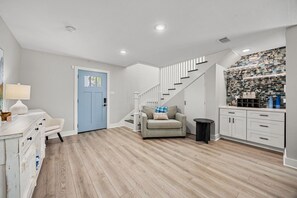 Interior - Sky-Blue Galveston Getaway: 4BR/3BA w/Hot Tub, Sleeps 14, Heart of Galveston (Galveston)