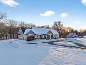 Exterior - Solar-Powered Luxury Estate | Master Spa, Tesla EV, Fast WiFi & Game Room! (Tolland)