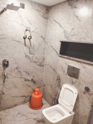 Deluxe Room | Bathroom | Shower, soap - The Garrison Hotel (Meerut)