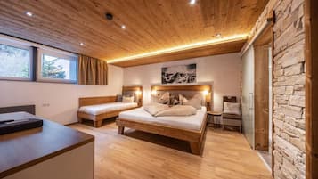 Deluxe-Apartment, 2Â Schlafzimmer, KĂŒche, Gartenblick