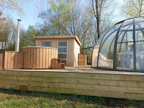 Night in a bubble - unusual - Swedish bath