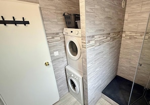 Apartment | Bathroom | Hair dryer - Family Hub With Modern Amenities (Mont-Dore)