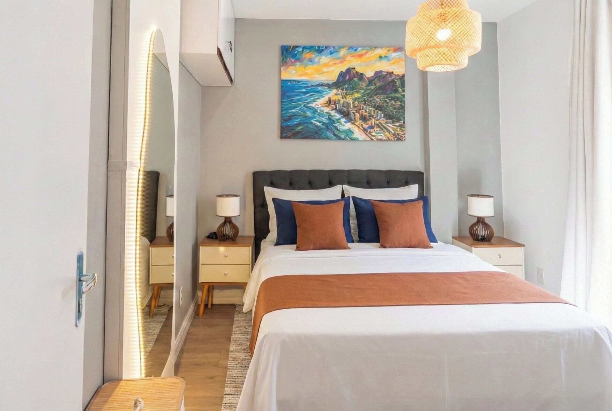 2 bedrooms, iron/ironing board, free WiFi, bed sheets