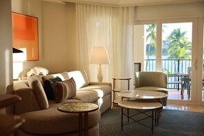 Living area - The Ritz-Carlton Residence in St. Thomas 2BR. Pools & Beach Access (St Thomas)