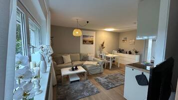 Apartment, Gartenblick