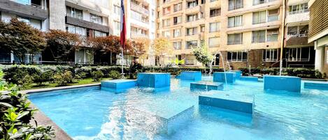 Classic Apartment, Balcony, Garden View | Pool | Seasonal outdoor pool