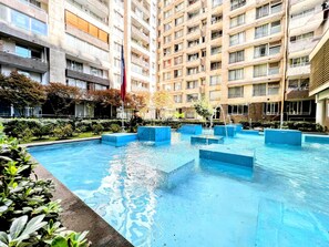 Classic-Apartment, Balkon, Gartenblick | Pool