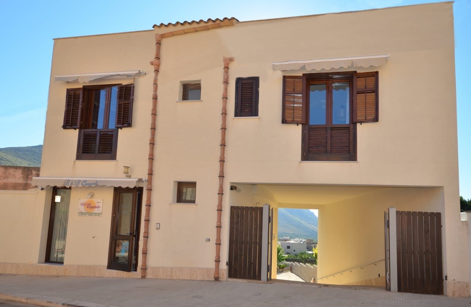 Fassade der Unterkunft