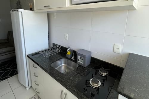 Comfort Apartment, Balcony, City View | Private kitchen