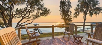 Golden Hour on Lake June - Dock, Deck & Views