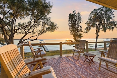 Golden Hour on Lake June - Dock, Deck & Views