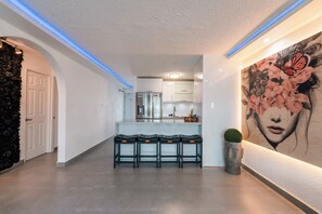 Private kitchen - Panoramic City Skyline Penthouse Views of Ocean and Bay (San Juan)
