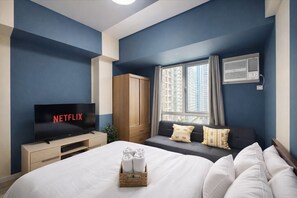 1 多间卧室、熨斗/熨衣板、WiFi、床单