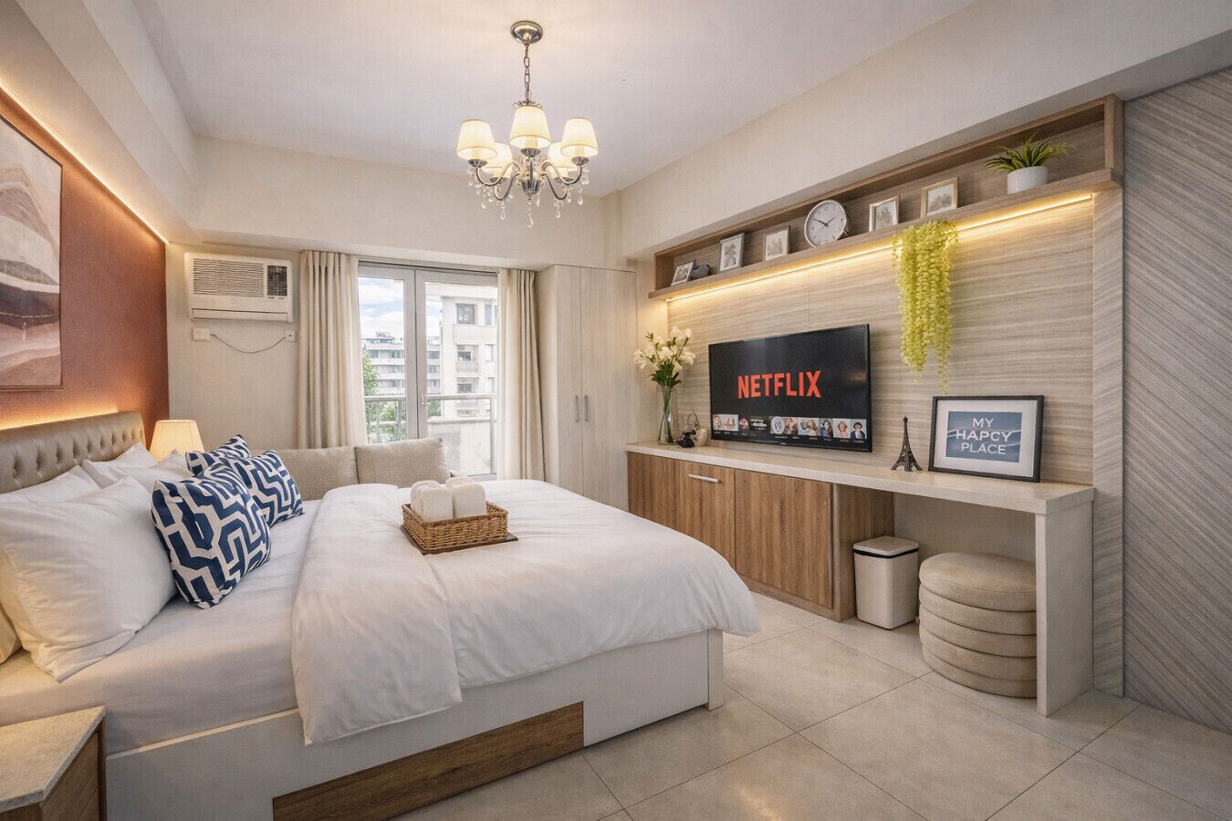 1 chambre, fer et planche à repasser, Wi-Fi, draps fournis